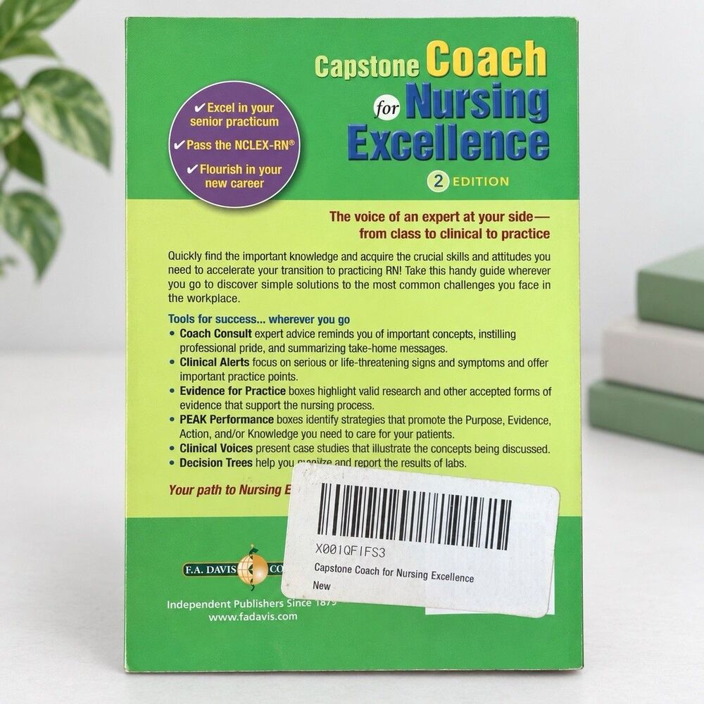 DavisPlus Capstone Coach for Nursing Excellence 2nd Edition Study Guide PB 2014 - Picture 2 of 6